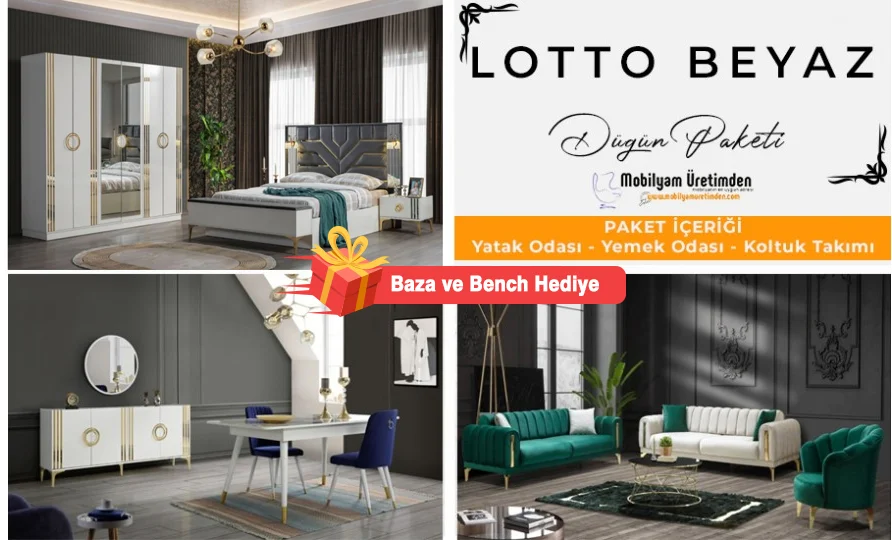 Lotto Beyaz Düğün Paketi