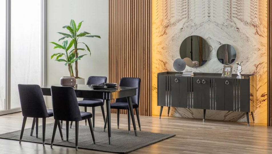 Lotus Siyah · Yemek Odası Takımı