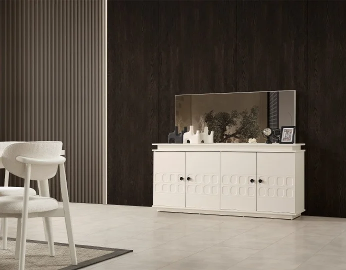 Petek Yemek Odası (Ön yüzler %100 mdf kasa suntalem malzemeden üretilmiştir)
